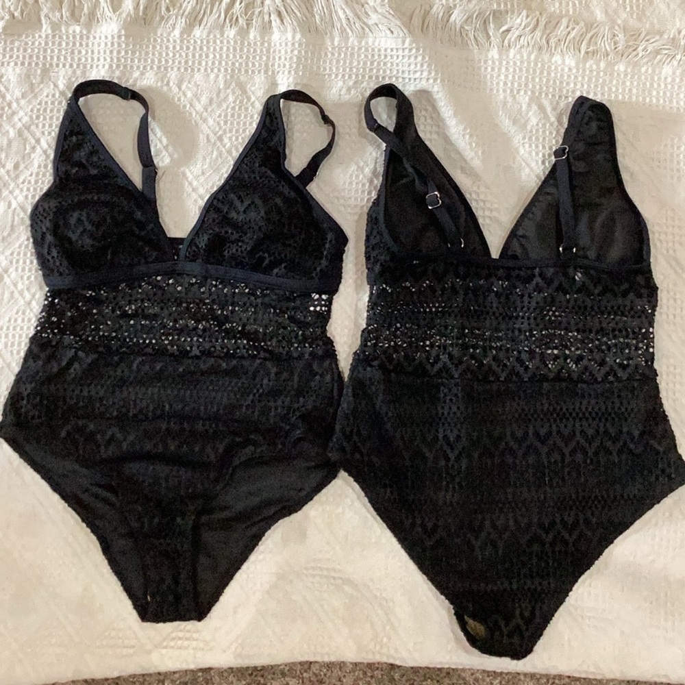 Lot Of 2 One Pc Swimsuit Bathing Suit Size S New